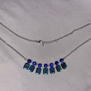 blue gem necklace